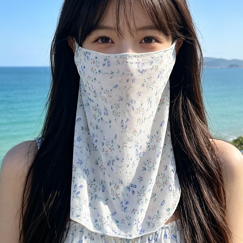Véu de proteção solar integral estilo coreano para verão_voghion.com