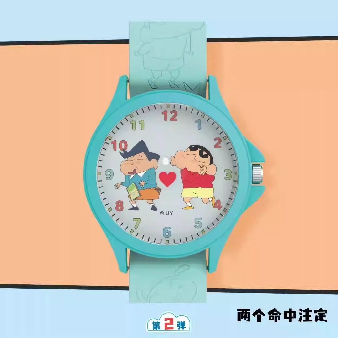 Genuine crayons, watch, children's minifigure for adults and students 2