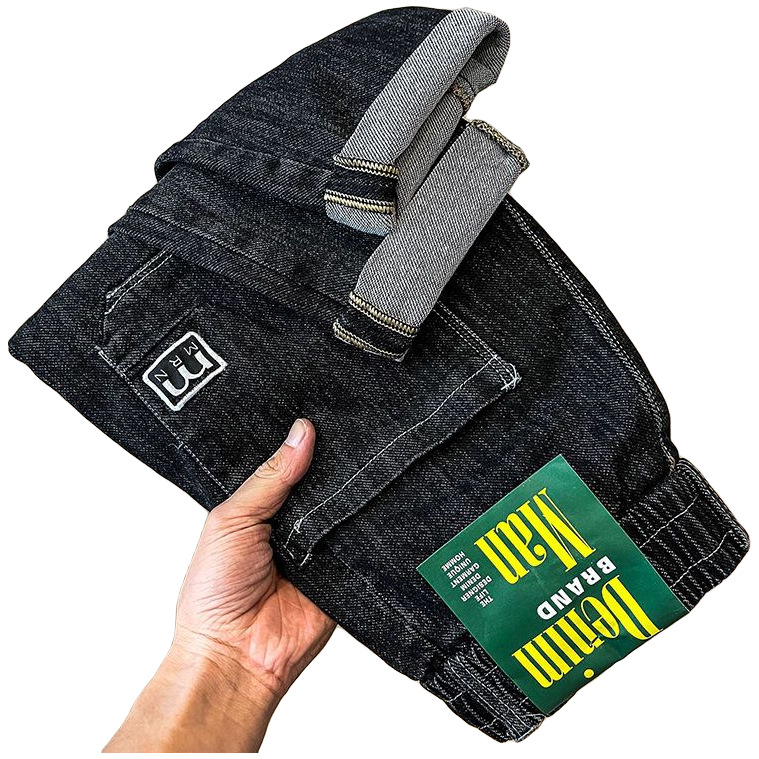 Jeans da uomo di fascia alta nel 2023, nuova versione coreana trendy e alla moda, versatile, elastico in vita con coulisse_voghion.com