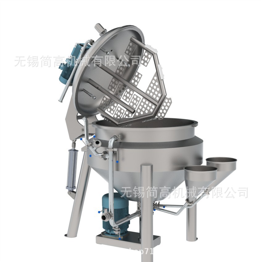 高剪切搅拌乳化罐  下均质乳化机 真空乳化泵 外循环乳化机 1000L