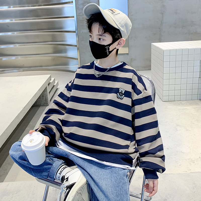 Autumn top, outfit, base coat, big cloth, boys' hoodie, spr and autumn collection, 2024 new item, children's_voghion.com