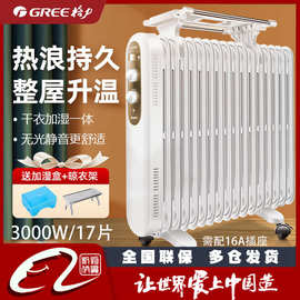 格力(GREE)电油汀取暖器 NDY19-S6130 家用 油丁电暖器 节能取暖