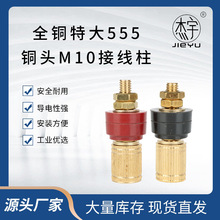 特大555全铜60长接线柱M10铜接地柱逆变器锂电池接线器电焊机接线