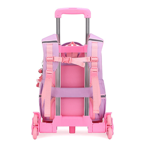  New Unicorn Wheeled School Bag for Boys and Girls, Primary School Students, Children, Removable Dual-use Climbing, Wholesale, Large Capacity