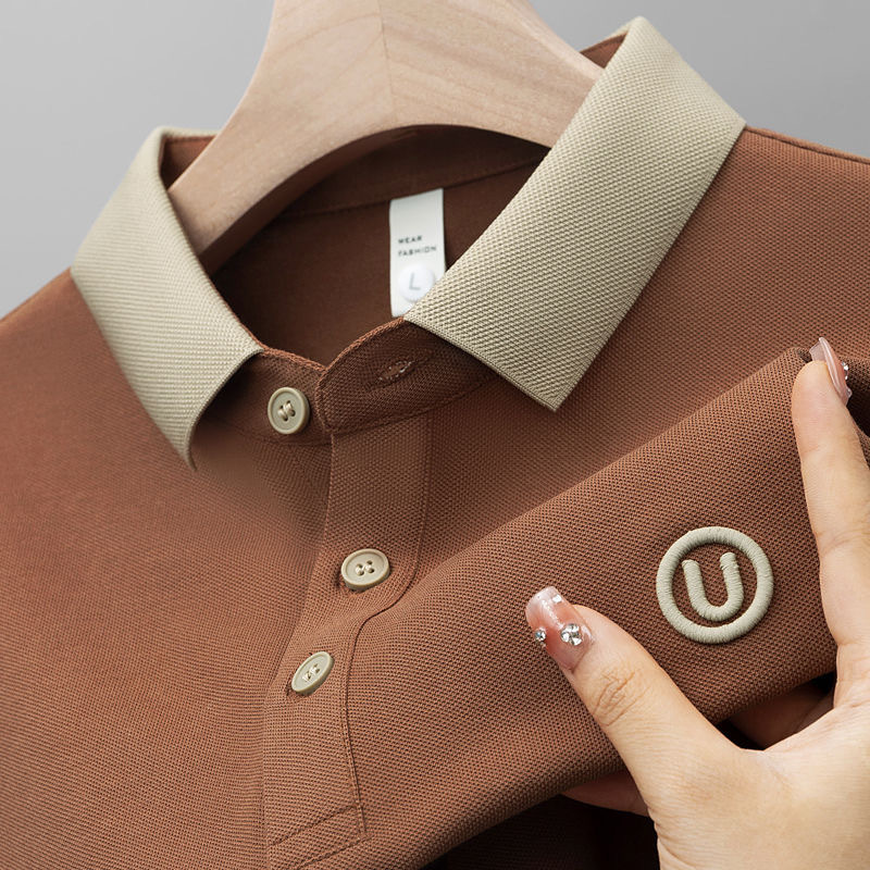 Camisa polo a rayas de manga corta para hombre de verano, estilo delgado, moda holgada, negocios urbanos y ocio