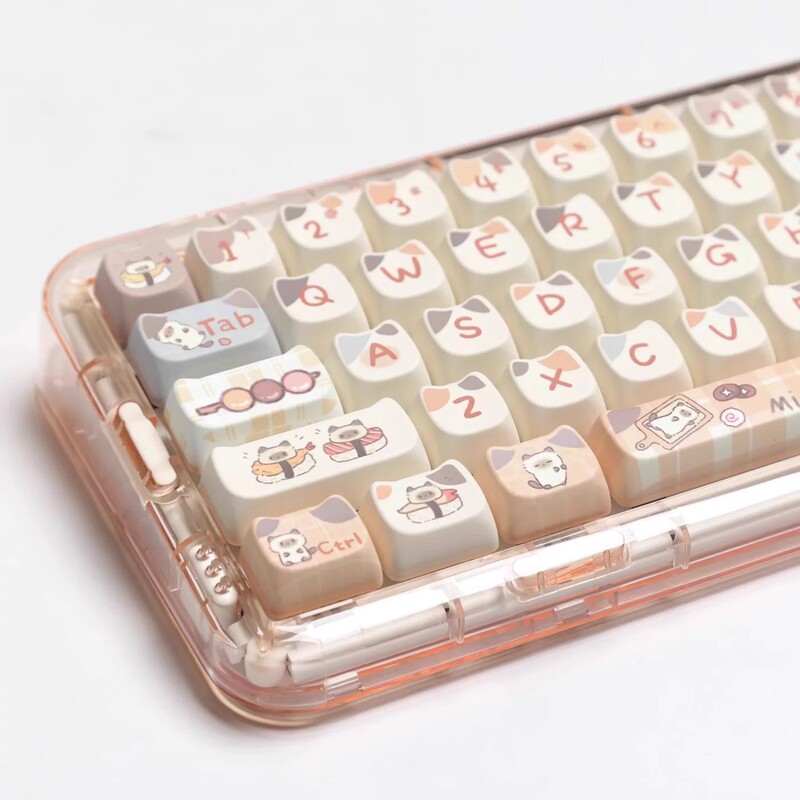 寿司猫キーキャップ 猫型 MAO 高さ シャム猫 MAC 昇華 HI75 X75 F99 104 F87|undefined