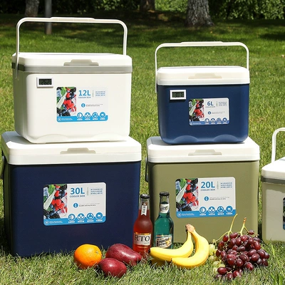 Insulated Box Refrigerator Commercial Ice Cube Refrigerated Food Preservation Stall Outdoor Camping Style Car Ice Bucket Small Refrigerator¥