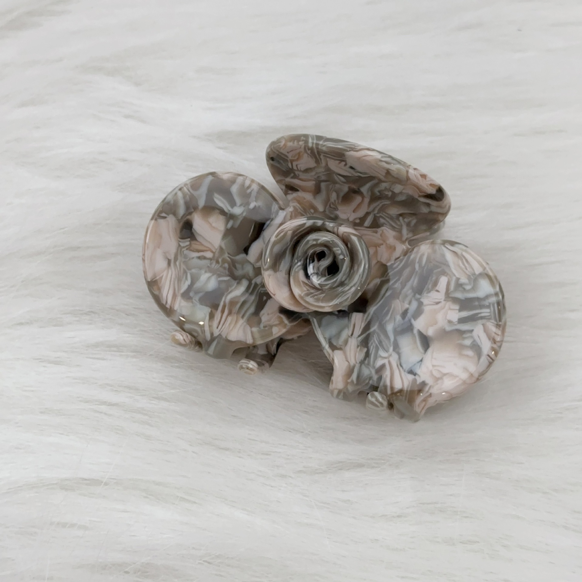 Fermaglio a fiore di rosa pinza per capelli stile francese_voghion.com