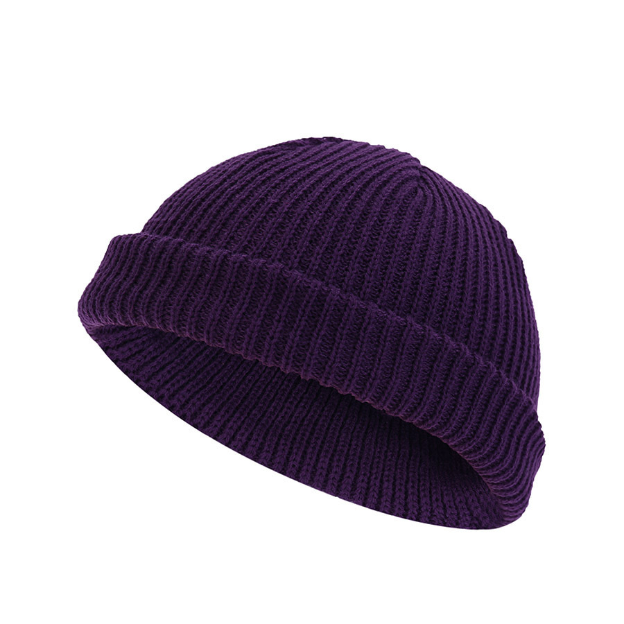 Guapi Short Cold Dome Street Knitted Hat High Elasticity_voghion.com