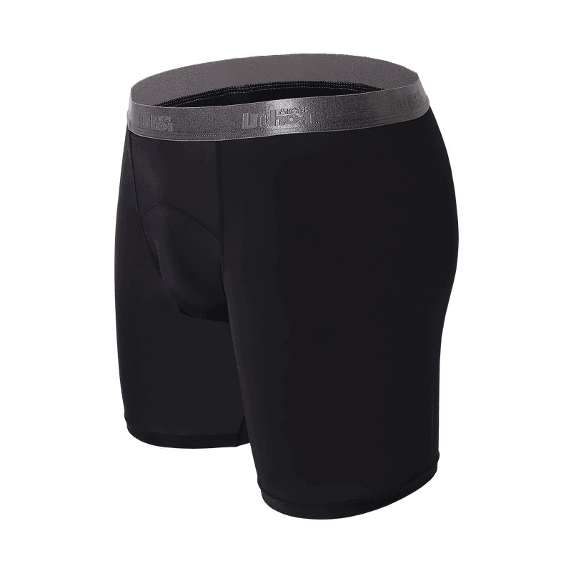 Executive Training Anti-Wear Sports Ice Silk 6-inch Long Leg Men's Square Bottoms Men's Sexy Underwear