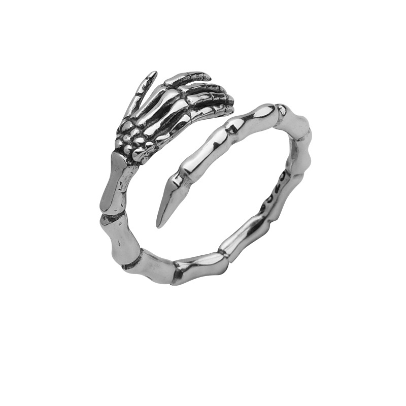 Retro small design ring hip-hop style