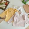 baby clothes Autumn Female baby Long sleeve Lapel T-shirt pure cotton Children Autumn coat Base coat Cartoon jacket Spring