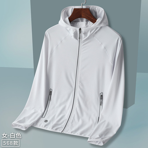 Manufacturer direct supply men's lightweight breathable sports couple's skin style trench coat with hood sun protection clothing with logo printing