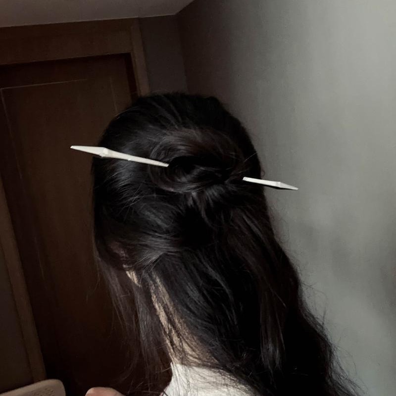 浅木君主天玑剑簪超长发簪拉丝面气质通勤百搭复古发饰