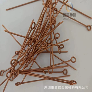 深圳置鑫紫铜线黄铜丝调直折弯加工可定制保色处理饰品铜件