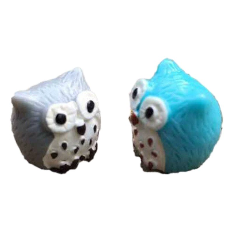 5-цветный горшок с совой, мох, микро-пейзажные украшения, собранные своими руками смолы, маленькие животные, украшения для дома