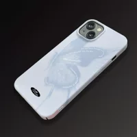 Чехол для телефона (Apple) iPhone16 — AA757 butterfly blue, глянцевый или матовый, совместим с несколькими моделями