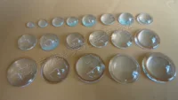Стеклянные плоские выпуклые линзы Φ16MM до 22.5MM опциональные оптические линзы Регулируемые фокусные светодиодные линзы