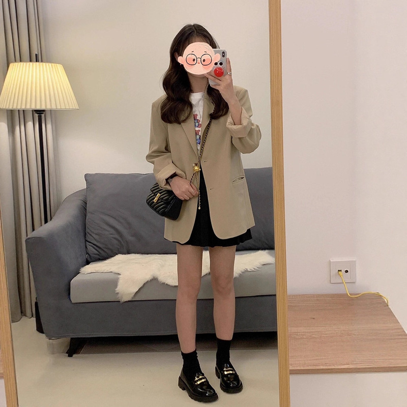 西装外套女2025新款秋款今年流行气质休闲小个子高级感炸街小西服|undefined