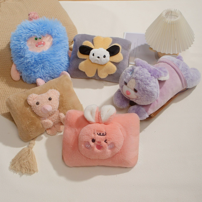 Cartoon water container, plush explosion-proof hand warmer, new collection