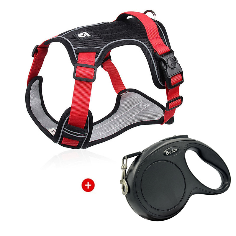 Red and black + 5m enhanced telescopic rope / S (recommended weight 4-7.5kg )