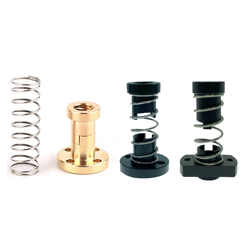 Гайка для устранения зазора 3D-принтера T8 Медная гайка устранение зазора гайка для устранения люфта лестница винтовой стержень из нержавеющей стали