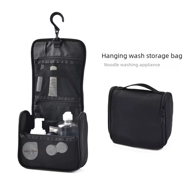 Japanese-Style Muji Makeup Bag Portable Travel Storage Bag Toiletry Bag for Men and Women Hanging Small Bag Can Be Hung