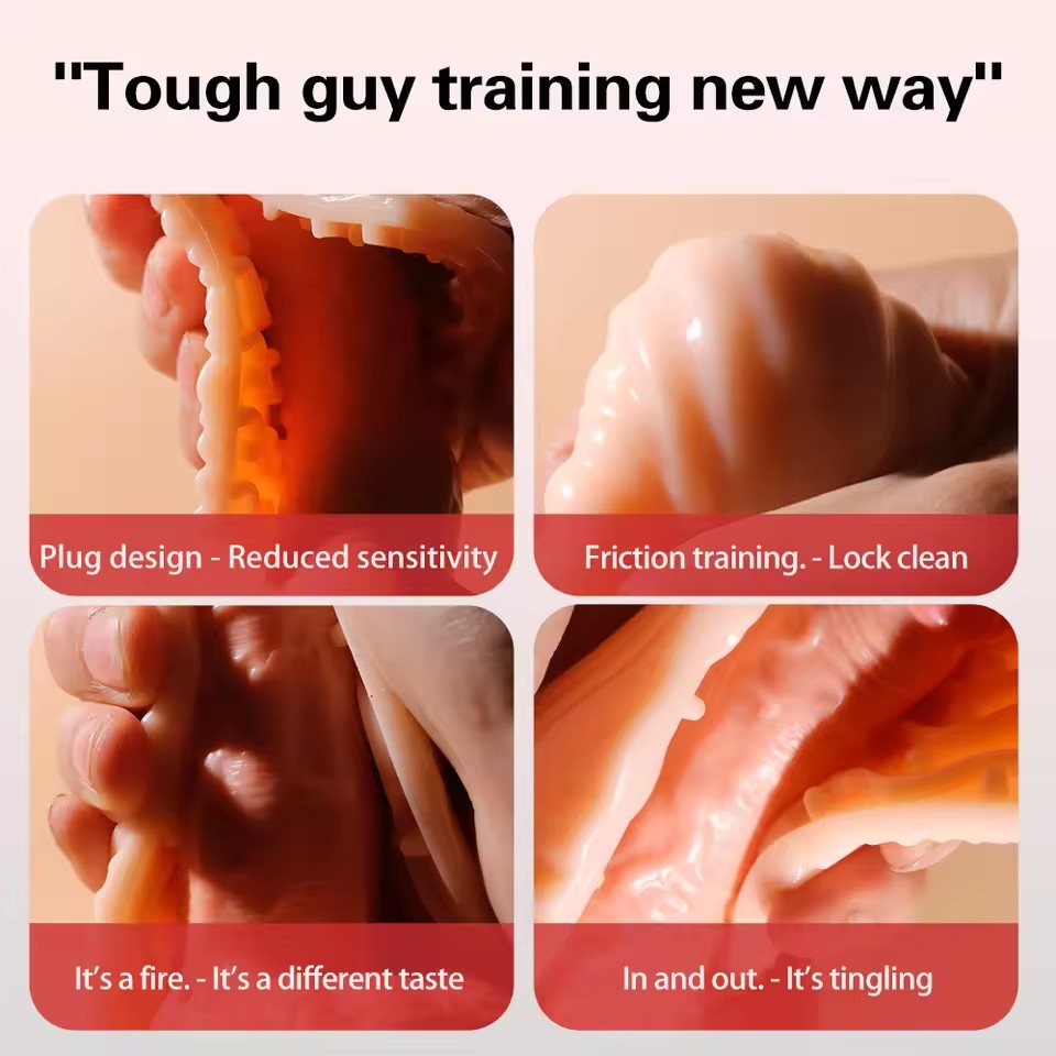 Magic Carpet Manual Masturbator Cup for Men, TPE Sleeve, Flesh Tone — detail image 13