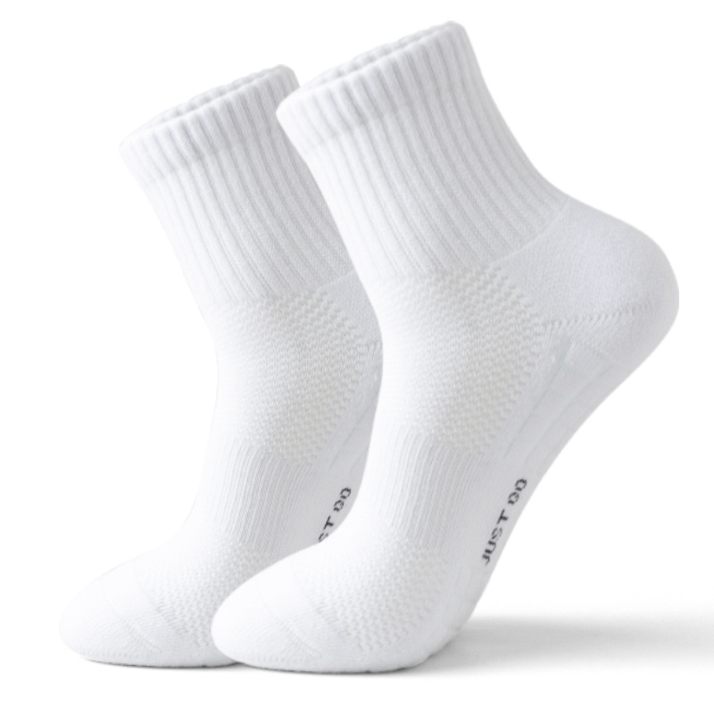 Cotton socks men's summer towel bottom sports socks professional running socks quick-drying mid-tube socks men's cotton wholesale