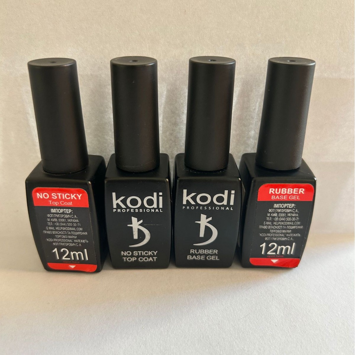 Kodi Gel Lak Altlığı və Yapışmayan Üst Qat, 12 ml