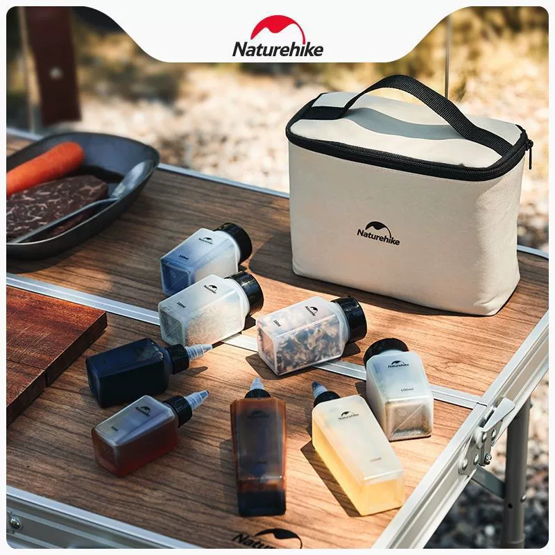 Портативный набор бутылок для приправ Naturehike, принадлежности для пикника в стиле кемпинга, бутылка для приправ для барбекю