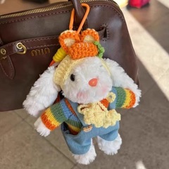 かわいいウサギの垂れ耳ウサギのぬいぐるみペンダント人形かわいいペンダント高価値ドーパミンかわいい誕生日プレゼント