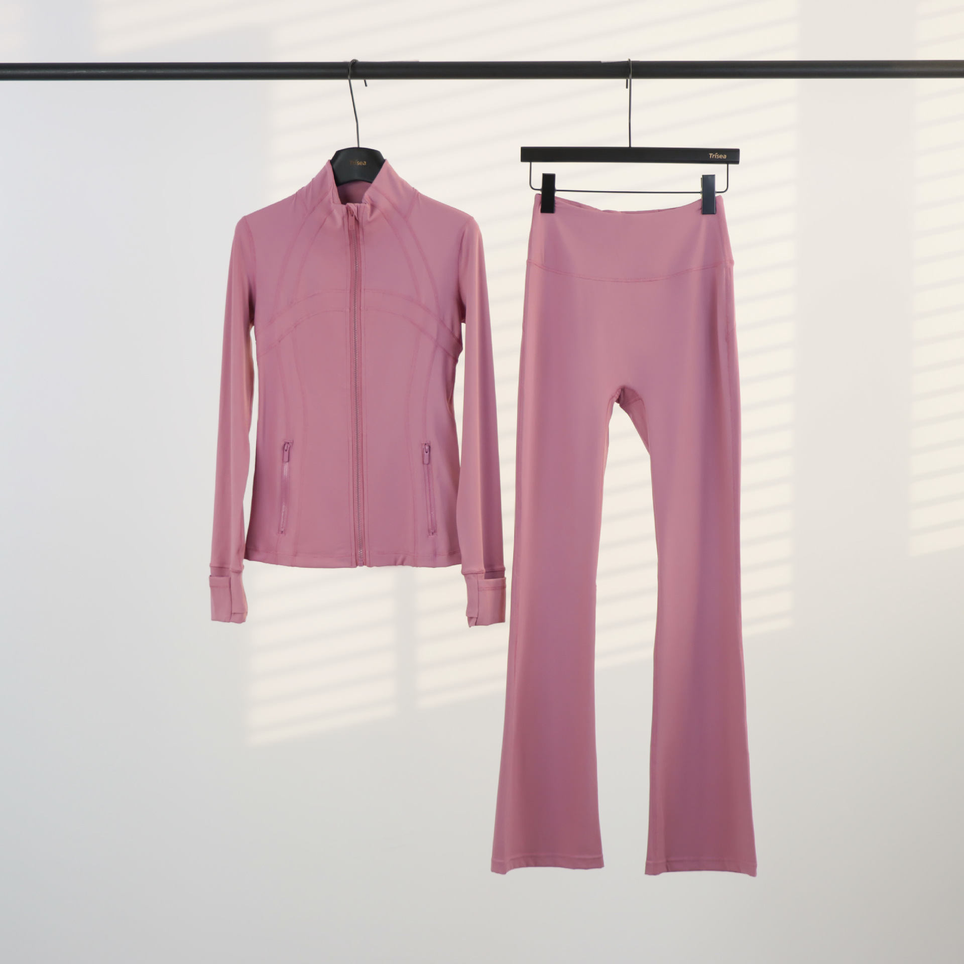 LULU chaqueta de cuello de喇叭 con cremallera, chaqueta de cuerpo, chaqueta de yoga elástica, mujer