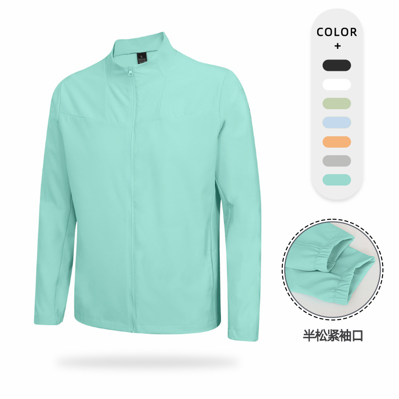 Cross-Border Dijia Same Style Men's and Women's Running Windbreaker Lightweight Jacket Autumn Long-Sleeve Shirt Quick-Dry Outdoor Windproof Jacket