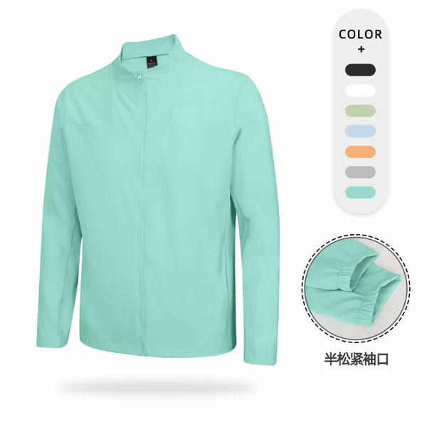 Cross-Border Dijia Same Style Men's and Women's Running Windbreaker Lightweight Jacket Autumn Long-Sleeve Shirt Quick-Dry Outdoor Windproof Jacket