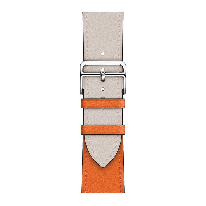 Подходит для кожаного ремешка Apple Hermes ремешок iWatch 8/7/6/5/4 поколения - цвет поколения - кожаный ремешок против взрыва