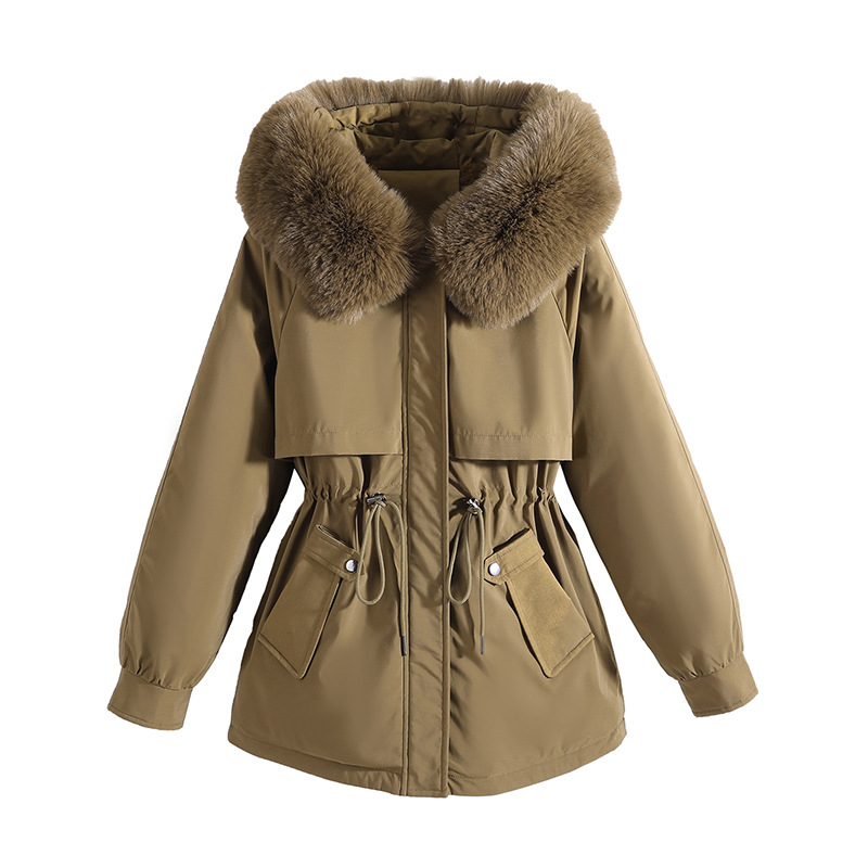 (Cross-border trading), long brace, warm down jacket with down, mid-length 5