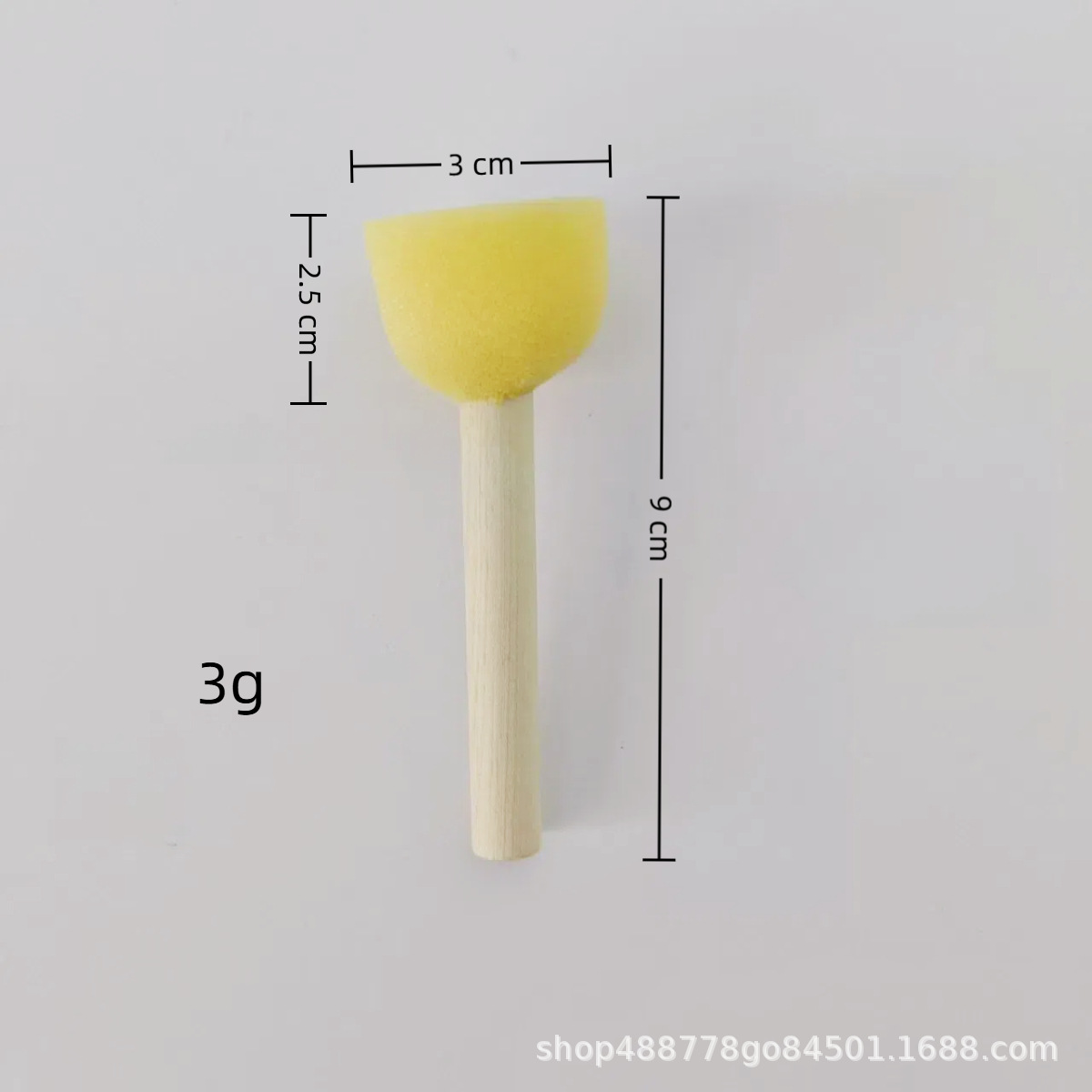 Fabricantes de graffiti al por mayor mango de madera esponja pincel de pintura sello infantil una variedad de especificaciones herramientas de pintura dedo sello pincel