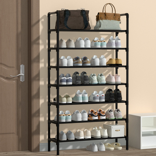 Simple shoe rack for dormitory, home use, door entryway, multi-layer small size for rental room, indoor storage and reinforcement, 2024 new factory model