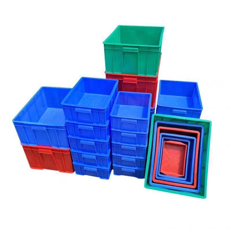 (2개) 턴오버 박스 플라스틱 박스 직사각형 부품 분류 도구 보관 부품 상자 상업용 액세서리 전자 부품 상자