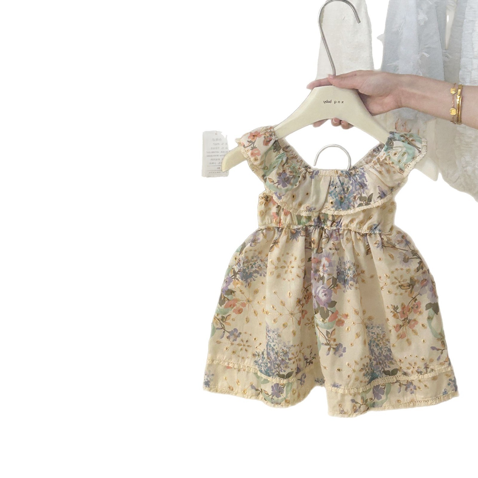 Vestido de Verano para Niña, Modelo Princesa 2025, con Estampado Floral, Elegante Vestido Infantil con Tirantes, a la Moda