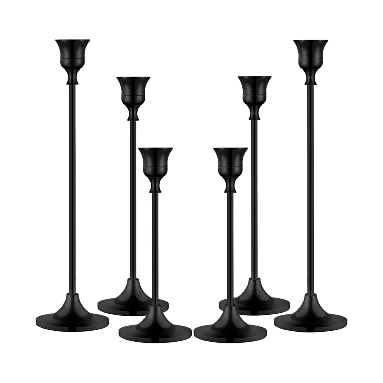 Candelaria transfronteriza piezas de metal y aluminio decoración retro candelabros de bronce decoración navideña decoración de bodas artesanías