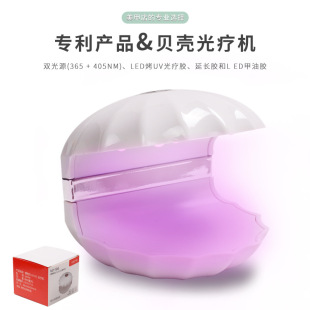 Cross-Border Supply Mini Manicure Shell Phototherapy Machine Quick-Drying Led Lamp Without Black Hands Small Portable Nail Polish Baking Lamp