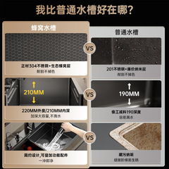 304 stainless steel sink wholesale kitchen sink sink honeycomb large single tank thickened nano household sink