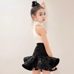 子供ラテンダンス練習服 2025 新しいラテンダンス服女の子練習服子供ラテンダンス服