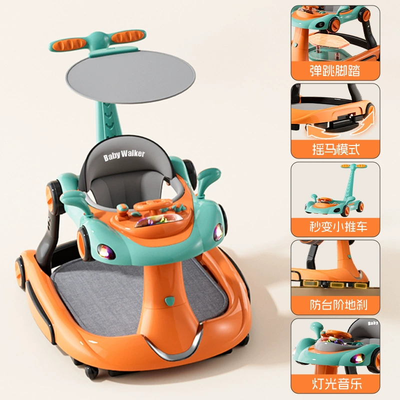 2025 детский ходунк многофункциональный анти-опрокидывание от 6 до 18 месяцев