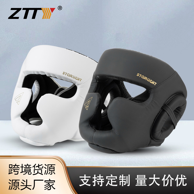 Ztty Fighting Head Protection Boxing Helmet Adult Boxing Sanda Training Thickeneded Head Protection Muay Thai Monkey Face Protective Gear Wholesale