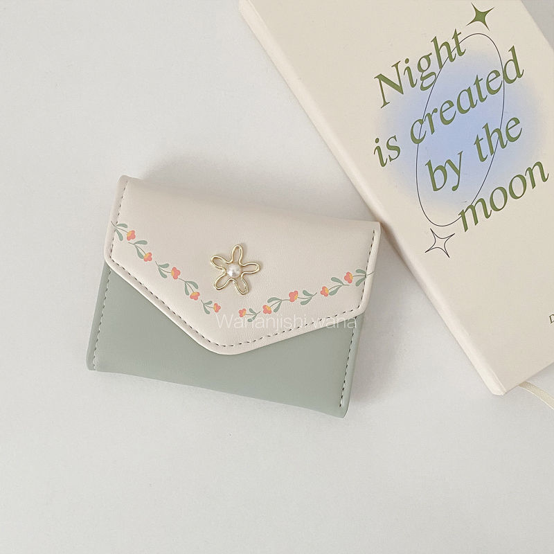 Cartera multifuncional de gran capacidad para estudiantes coreanos cambio fresco y exquisito mini tarjeta bolsa de tendencia