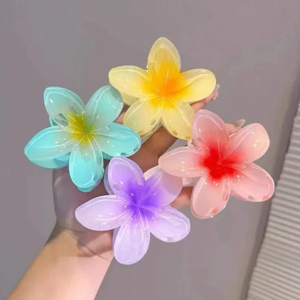 Europe and the United States cross-border egg flower clip holiday hot side hair clip back head plate shark clip hair accessories wholesale