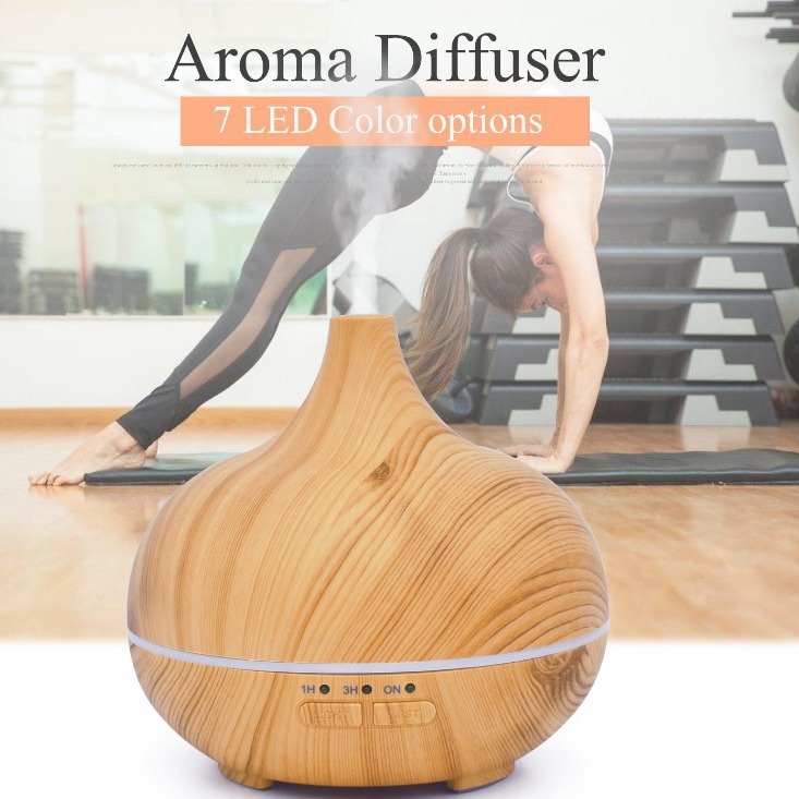 5V luz colorida cable USB pequeña cebolla grano de madera humidificador ultrasónico 150ML aceite esencial mini máquina de aromaterapia atomizador